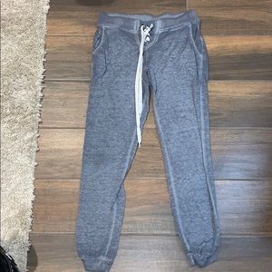 Gray Wash Corset Joggers